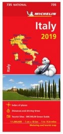 Italy Travel & Road Map. Updated annually, MICHELIN National Map Italy (map 735) will give you an overall picture of your journey thanks to its clear and accurate mapping scale 1:1,000,000. Our map will help you easily plan your safe and enjoyable journey