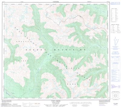 104A11 - TAFT CREEK - Topographic Map