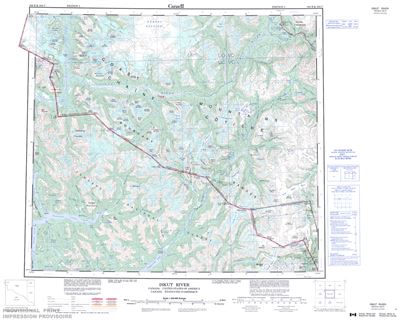 104B - ISKUT RIVER - Topographic Map