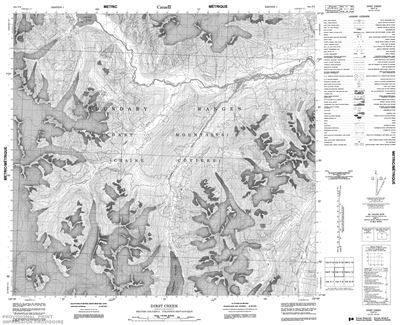 104F09 - DIRST CREEK - Topographic Map