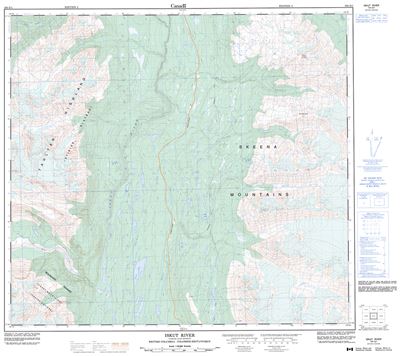104G01 - ISKUT RIVER - Topographic Map