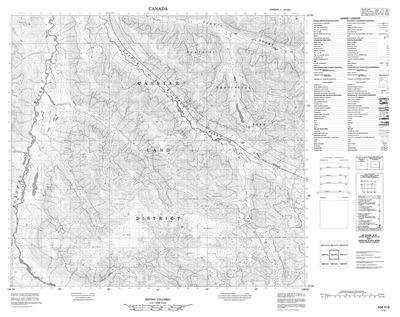 104H06 - TACOSTADIA MOUNTAIN - Topographic Map