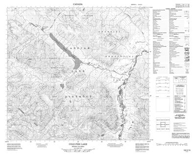 104H10 - COLD FISH LAKE - Topographic Map