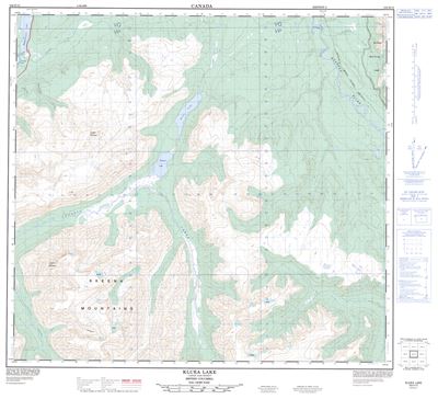 104H12 - KLUEA LAKE - Topographic Map