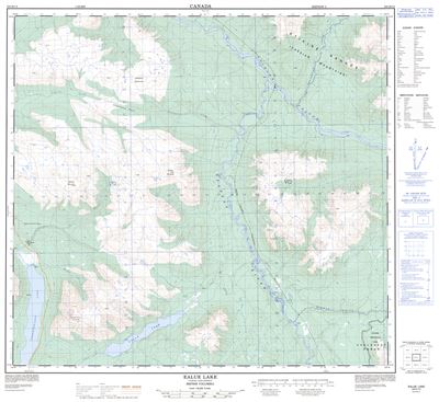 104H13 - EALUE LAKE - Topographic Map
