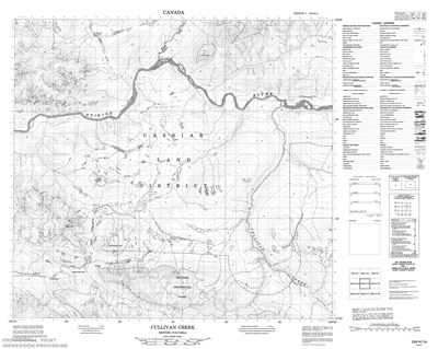 104H14 - CULLIVAN CREEK - Topographic Map