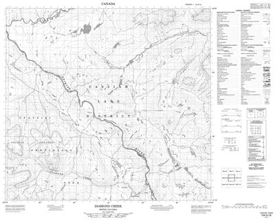 104H16 - DIAMOND CREEK - Topographic Map