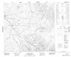 104I05 - TANZILLA BUTTE - Topographic Map