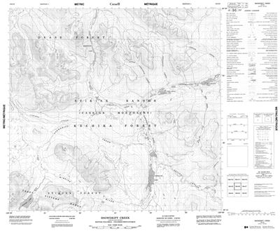 104I06 - SNOWDRIFT CREEK - Topographic Map