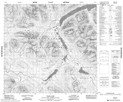 104I11 - HARD LAKE - Topographic Map