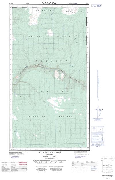 104J01W - TSENAGLODE LAKE - Topographic Map
