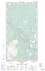 104J05W - KETCHUM LAKE - Topographic Map