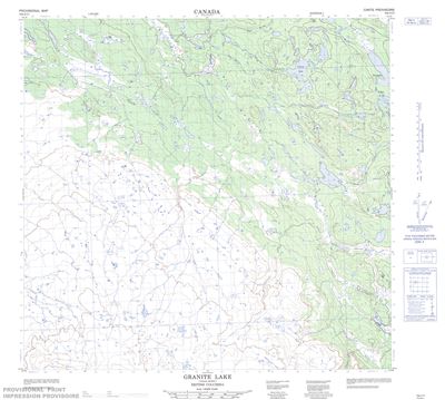 104J11 - GRANITE LAKE - Topographic Map