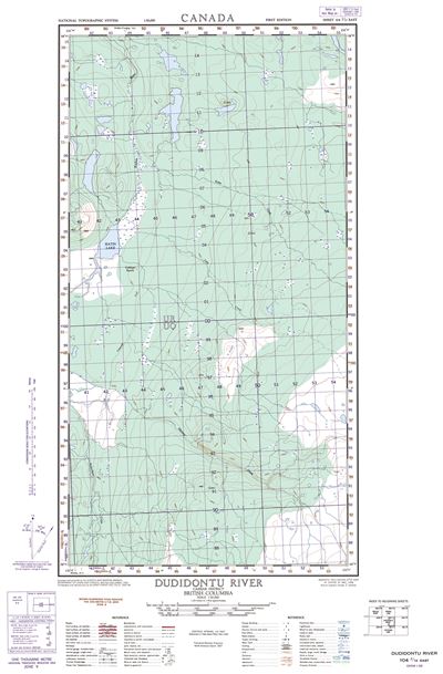 104J12E - DUDIDONTU RIVER - Topographic Map