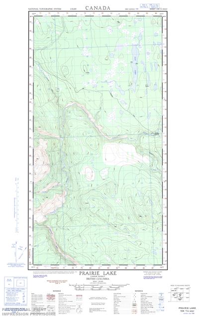 104J13W - PRAIRIE LAKE - Topographic Map