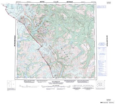 104K - TULSEQUAH - Topographic Map