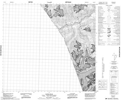 104K03 - BATES PEAK - Topographic Map