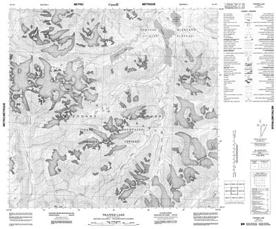 104K07 - TRAPPER LAKE - Topographic Map