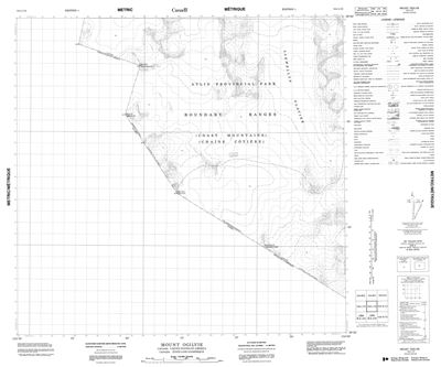 104L16 - MOUNT OGILVIE - Topographic Map