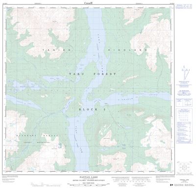 104M09 - FANTAIL LAKE - Topographic Map