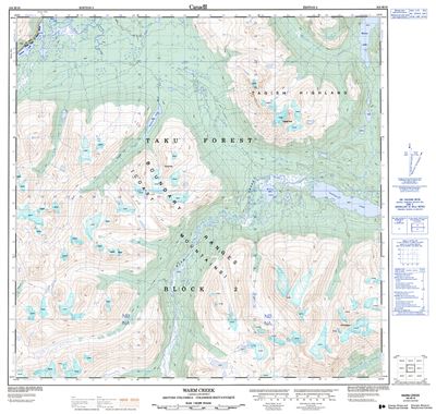 104M10 - WARM CREEK - Topographic Map