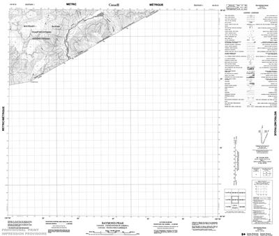 104M12 - RAYMOND PEAK - Topographic Map