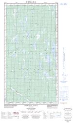 104N01E - NAKINA LAKE - Topographic Map