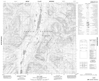 104N10 - EVA LAKE - Topographic Map