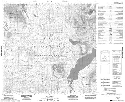 104O02 - TUYA LAKE - Topographic Map