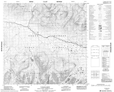 104O06 - TAHOOTS CREEK - Topographic Map