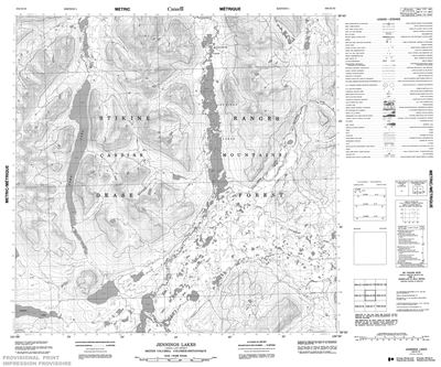 104O10 - JENNINGS LAKES - Topographic Map