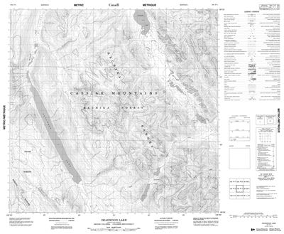 104P01 - DEADWOOD LAKE - Topographic Map