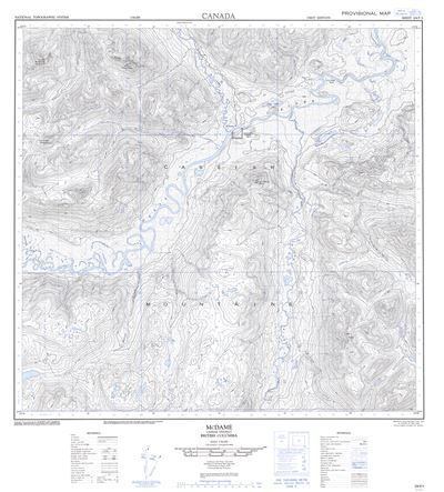 104P03 - MCDAME - Topographic Map