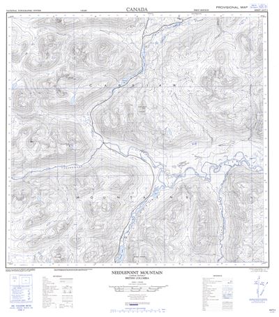 104P04 - NEEDLEPOINT MOUNTAIN - Topographic Map