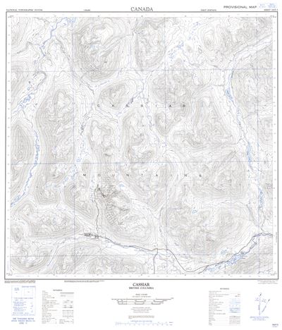 104P05 - CASSIAR - Topographic Map