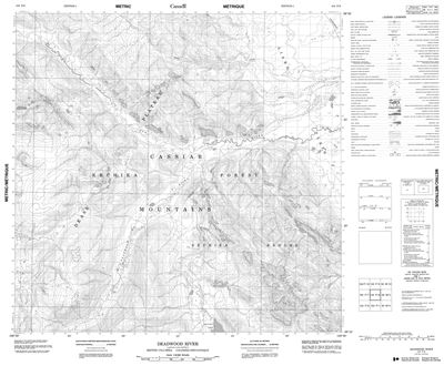 104P08 - DEADWOOD RIVER - Topographic Map