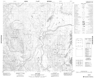104P11 - DOT LAKE - Topographic Map