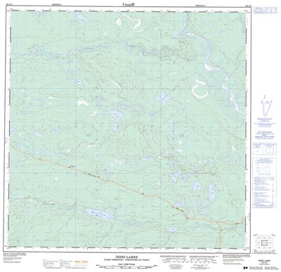 105A03 - DODO LAKES - Topographic Map