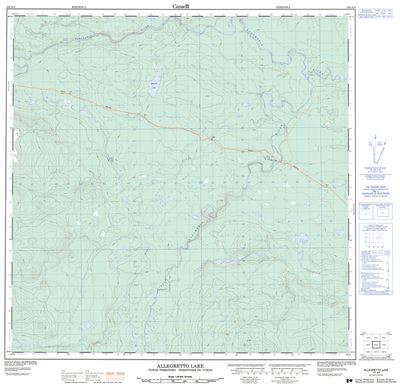 105A04 - ALLEGRETTO LAKE - Topographic Map