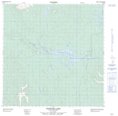 105A10 - STEWART LAKE - Topographic Map