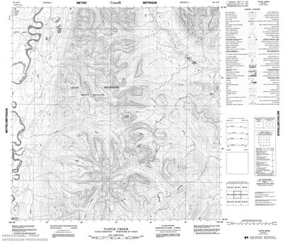 105A16 - TAFFIE CREEK - Topographic Map