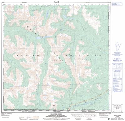 105B03 - SEAGULL CREEK - Topographic Map