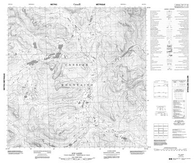 105B06 - ICE LAKES - Topographic Map