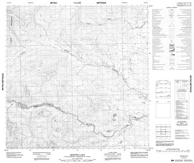 105B08 - MEISTER LAKE - Topographic Map