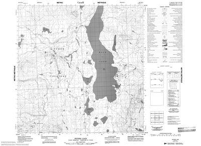 105B12 - PETERS LAKE - Topographic Map