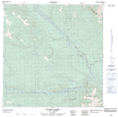 105B15 - SCURVY CREEK - Topographic Map