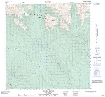 105B16 - BLACK RIVER - Topographic Map