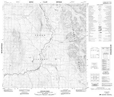 105C08 - ENGLISH CREEK - Topographic Map