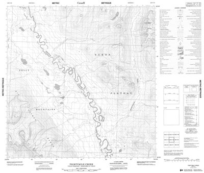 105C10 - THIRTYMILE CREEK - Topographic Map