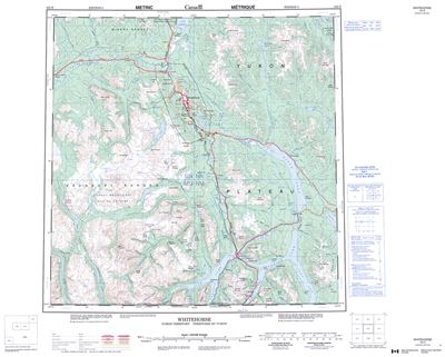 105D - WHITEHORSE - Topographic Map
